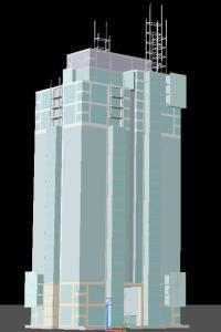 3D-Wolkenkratzer