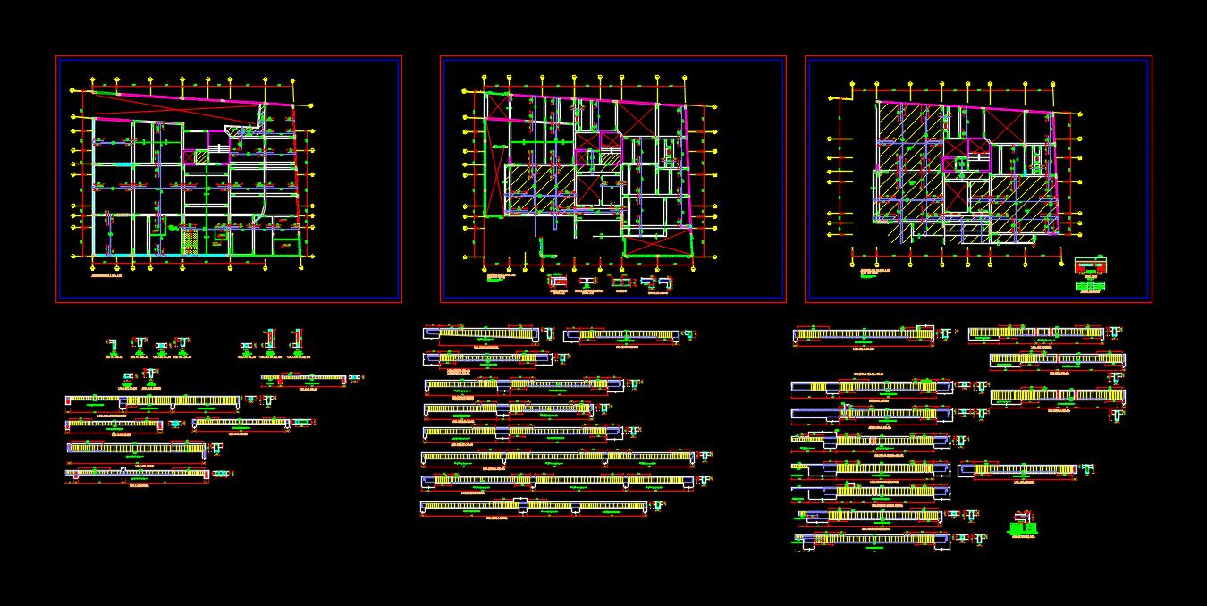 Structural plan of multifamily housing