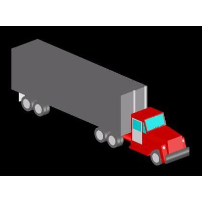 Tractor trailer 3d