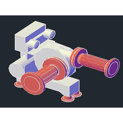 ensemble de surpresseur de gaz 3d