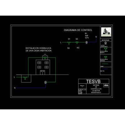 Control diagram of a single-phase pump