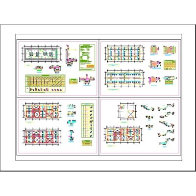 Planos de estructuras con cimentacion platea