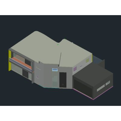 3d vivienda unfamiliar