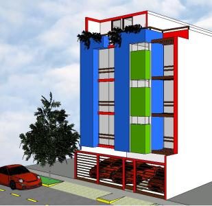 3d multifamily building
