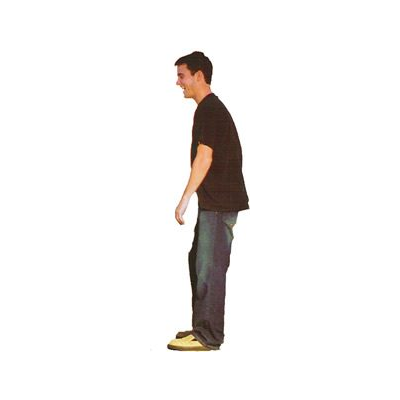 Figura di un giovane di profilo laterale