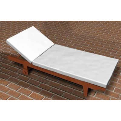 Tumbona 190x76x78 cm reclinable.