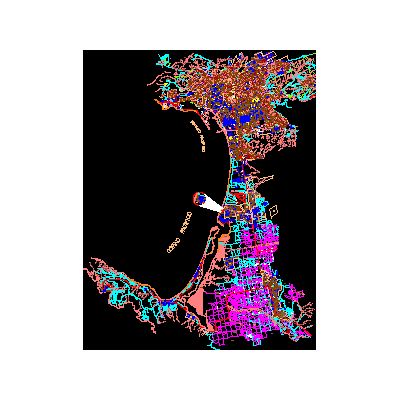 Plano de la ciudad de ensenada mexico