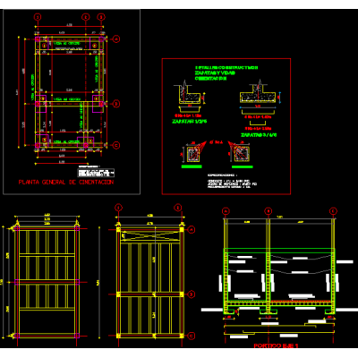 Planos estructurales cimentacion