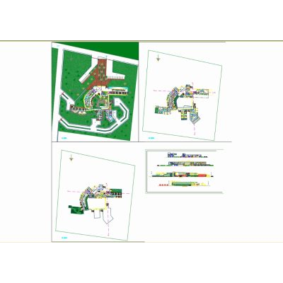Planos de Hospital Proyectado en Sullana, Perú