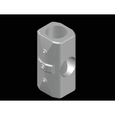 Conector Cilindrico de Aluminio