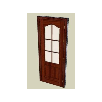 Puerta de cristal 3d
