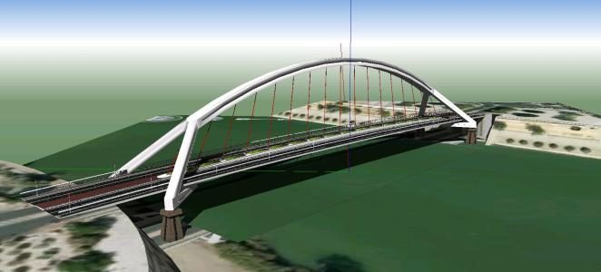 cable-stayed arch bridge