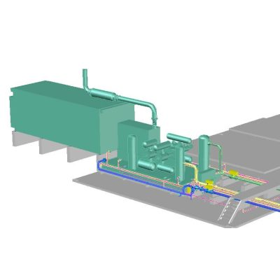 Enfriador de compresor 3d