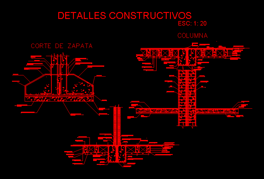 Détails de construction dxf