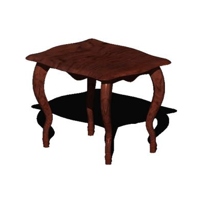 Louis xvi 3d style coffee table with applied materials