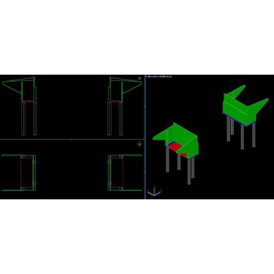 Estribo 3d puente