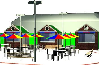 3d food court