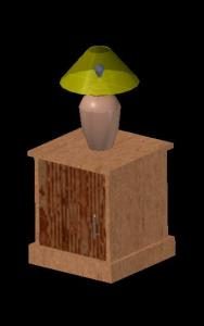 Tischlampe und 3D-Lampe