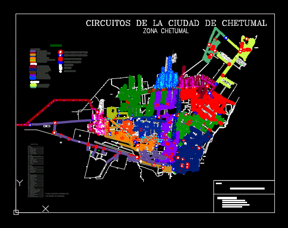 Circuits in cfe in the city of chetumal