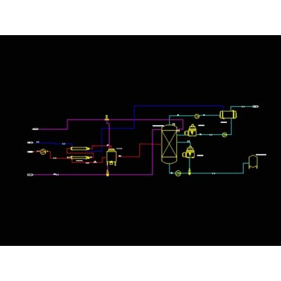 Proceso diagrama de destilacion