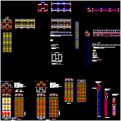 CAD drawing of battery bank
