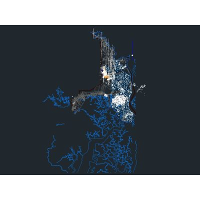 Disno de un mapa ciudad de guayaquil