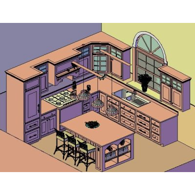 Modelo de Cocina 3d