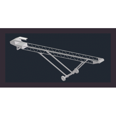 Conveyor - banda transportadora 60 pies - 3d