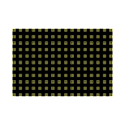 Geometric Pattern of Squares and Crosses