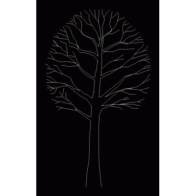 arbol en Alzado Detallado