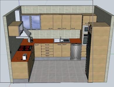3D moderne Küche