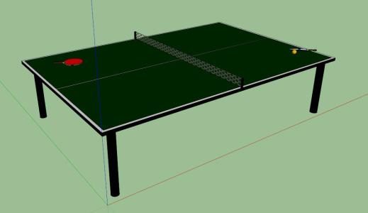 mesa de ping pong 3d