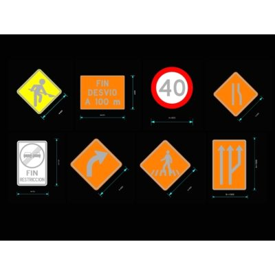 Senalizacion vertical de obras