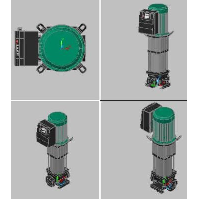 Pompa tipo Grundfos 3d (farmaci reali)