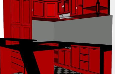 3d kitchen set