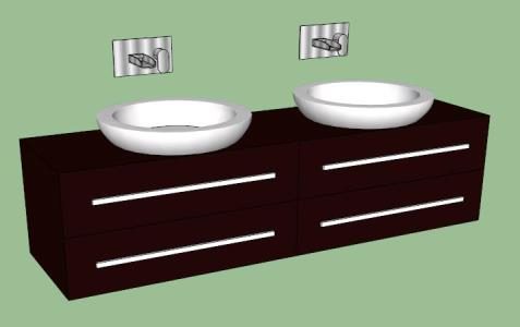 lavabo moderne 3D