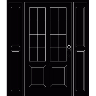 Puerta con fijos