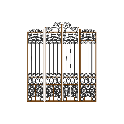 Puerta de forja artistica