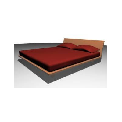 Cama doble 3d