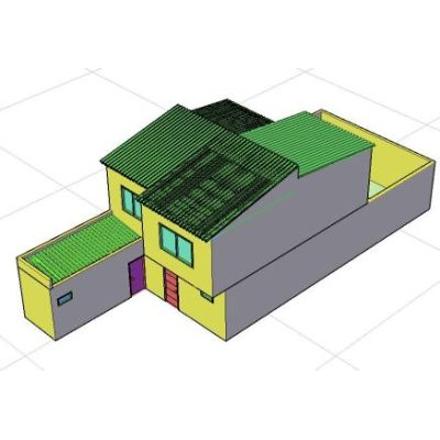 Casa habitacional 3d