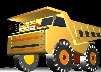 camion minerario 3d