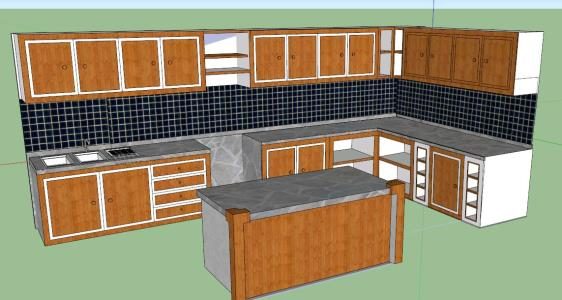 Mueble de cocina 3d