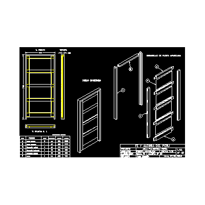 Puerta apanelada de madera