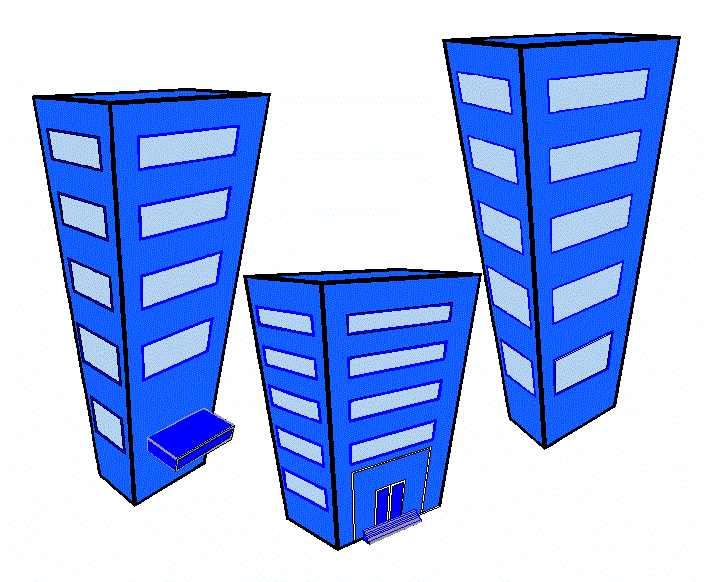 2D-Perspektivgebäude