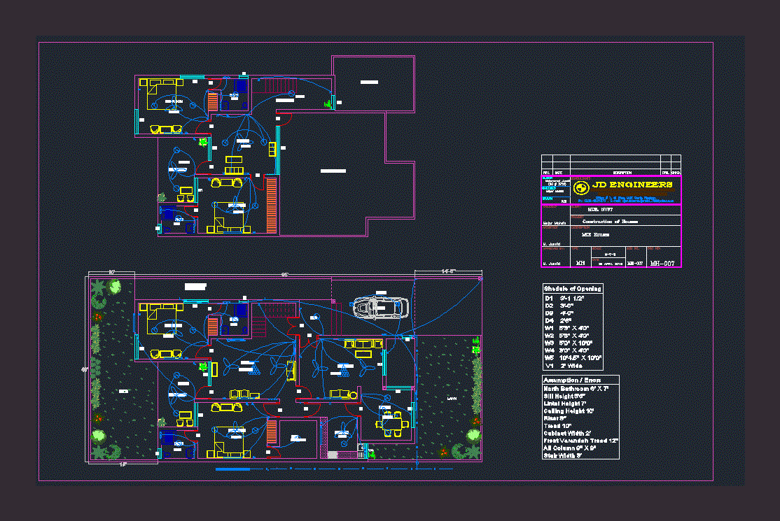 plan de maison électrique