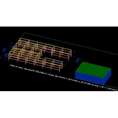 Rack para bodega 3d