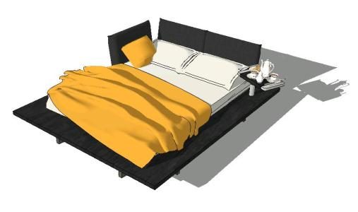 Bed for 2 people skp