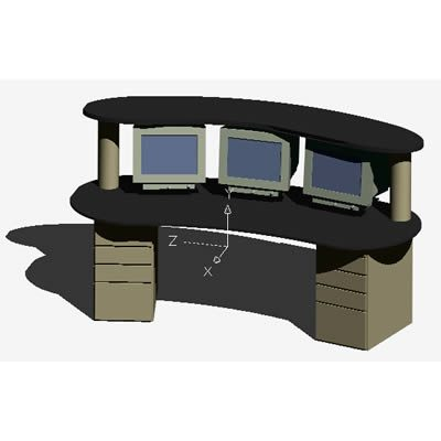 3D computer workstation