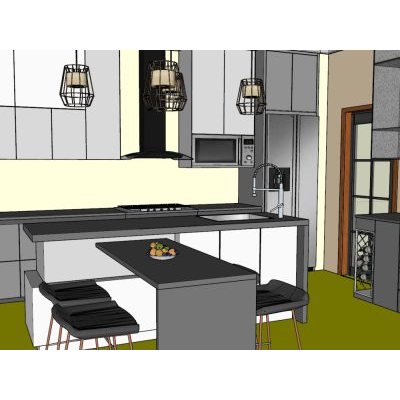 Cocina moderna de madera