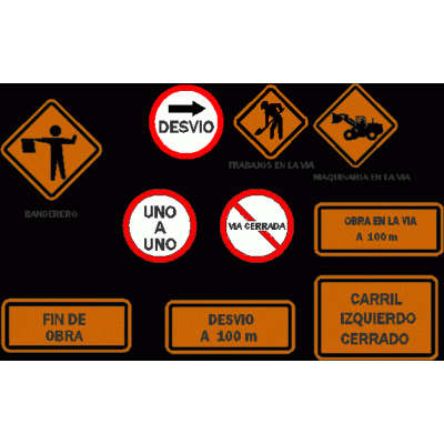 Senales para obras en calles